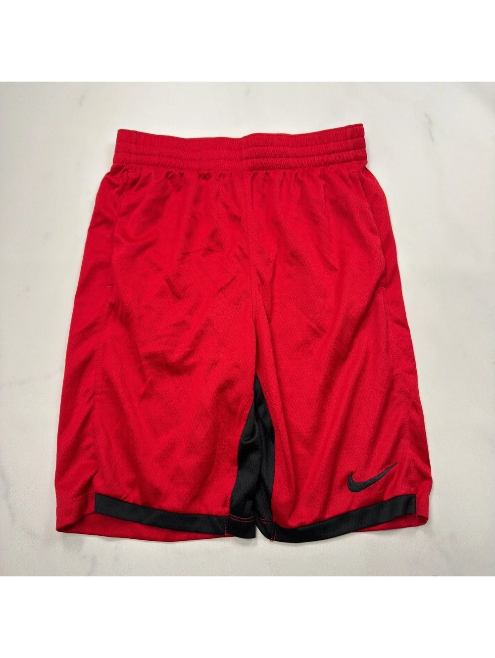 Nike Athletic Red Dri-FIT Shorts Black Trim - Boys  L